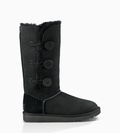 UGG Bailey Button Triplet II Womens Classic Boots Black - AU 803ZC